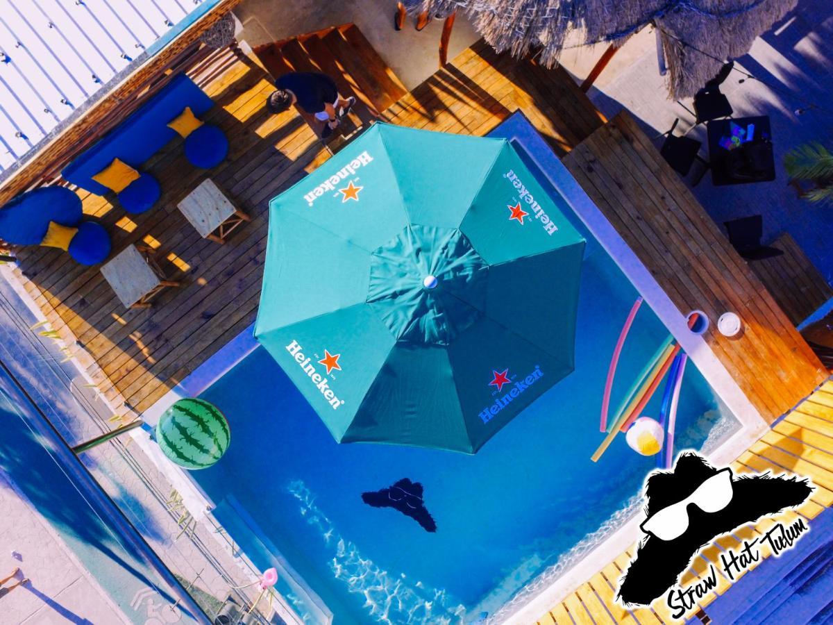 Straw Hat Hostel & Rooftop Bar Tulum Exterior photo